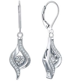 PRICES MAY VARY. ❤️ YL Design - These tasteful dangle drop design dancing diamond earrings are a classic piece of jewelry for any woman, perfect for any occasion ❤️ Material - 925 sterling silver with 18k white gold plated, Excellent electroplate technique, nickel free, lead free and hypoallergenic ❤️ Size & Stones - Halo eyes dangle earrings high: 1.46" (37mm); set with 2 pieces 4mm and 30 pieces round-brilliant-cut 5A cubic zirconia 🎁 Perfect Gift - Come with gift box; great gift for Christma Diamond White Dangle Earrings With Elegant Design, Anniversary Diamond Earrings With Crystal, Elegant Design Drop Earrings For Anniversary, Elegant Cubic Zirconia Earrings, Diamond White Dangle Crystal Earrings For Anniversary, Elegant Drop Crystal Earrings For Anniversary, Anniversary Elegant Drop Crystal Earrings, Anniversary Crystal Drop Earrings With Elegant Design, Elegant Diamond White Earrings With Lever Back