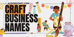 Craft Business NamesIf you're planning to launch a craft businessthen you at an ultimate spot for finding good craft business name ideasThis list of