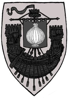 an image of a coat of arms with onions on it