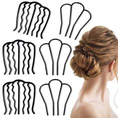 Gender:Women's; Quantity:6pcs; Style:Retro; Jewelry Type:Hair Sticks; Occasion:Work,Daily; Material:Alloy; Listing Date:09/05/2023; Type:Hairpin Wig Prep, Hair Black Hair, Updo Bun, Wavy Hair Extensions, Hair Comb Clips, Side Comb, Hair Comb Accessories, Hairpieces For Women, Comb Hair