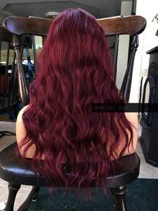 Wine Hair Color, Wine Red Hair, Red Wig, Wine Hair, Red Hair Inspo, Cherry Hair, Dark Red Hair, Bright Red Hair, Red Wigs