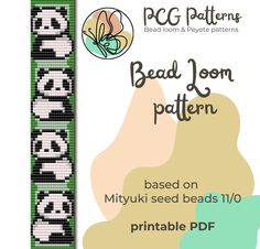 the bead loom pattern has been designed to look like an abstract floral design