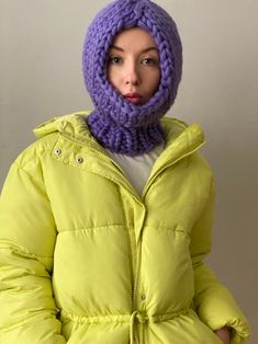 Womens Knit Balaclava Chunky Knit Balaclava Hat | Etsy Winter Merino Wool Knit Beanie, Warm Solid Balaclava For Cold Weather, Warm Solid Color Balaclava For Cold Weather, Purple Hand Knitted Beanie For Winter, Hand Knitted Purple Beanie For Winter, Cozy Hand Knitted One-size Balaclava, Cozy Hand Knitted Balaclava For Outdoor, Knitted Balaclava For Cold Weather, One Size, Knitted One Size Balaclava For Cold Weather