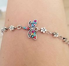 Jewelry Flowers, Womens Ankle Bracelets, Orange City, Dragonfly Jewelry, Dragonfly Charm, Ankle Bracelet, Anklet Jewelry, Ankle Bracelets, Fashion Watches