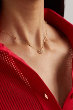 Gucci's 'GG' logo is one of the Italian house's most recognizable signatures, representing more than 95 years of rich history. A sophisticated yet effortless way to wear the motif every day, this delicate necklace is made from 18-karat gold and set with 0.22-carats of diamonds. It will make a thoughtful gift to fans of the label. Elegant 14k Gold Hallmarked Necklace, Elegant Everyday 14k Gold Necklace, Luxury 14k Gold Necklace For Formal Occasions, Luxury 14k Gold Wedding Necklace, Luxury 14k Gold Wedding Necklaces, Classic 14k Gold Necklace With Elegant Design, Elegant Hallmarked Yellow Gold Diamond Necklace, Elegant Yellow Gold Diamond Necklace Hallmarked, Exquisite Yellow Gold Necklaces For Everyday Luxury