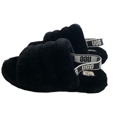 New Without Tags Comfy Black Slip-on Slippers, Cozy Black Slip-on Slippers, Black Cozy Slippers With Round Toe, Black Cushioned Slippers For Winter, Black Slip-on Winter Slippers, Black Winter Slippers With Round Toe, Comfortable Black Slippers For Streetwear, Black Round Toe Slippers For Fall, Comfortable Black Slippers For Fall