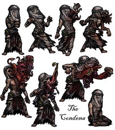 some character designs for the video game, the gondana by d - art