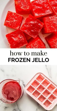 how to make frozen jello in minutes and without any ice cubes or candy