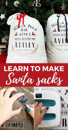 how to make santa sacks for the holidays