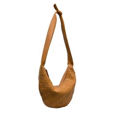 Large hobo in camel woven leather with knotted shoulder strap. Zip top closure. Fully lined with inside zip pouch. Brown Woven Leather Hobo Shoulder Bag, Brown Intrecciato Weave Hobo Bag For Daily Use, Brown Intrecciato Hobo Bag For Daily Use, Brown Woven Leather Hobo Bag For Daily Use, Brown Hobo Shoulder Bag With Braided Handles, Chic Camel Hobo Bag With Adjustable Strap, Casual Camel Hobo Bag With Adjustable Strap, Chic Brown Braided Bucket Bag, Chic Brown Woven Leather Hobo Bag