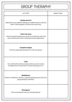 Mental Health Group Therapy Worksheets Check In Questions For Group Therapy, Group Therapy Games, Therapy Binder, Group Therapy Ideas, Family Therapy Interventions