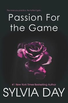 the cover of passion for the game, featuring a pink rose on a black background