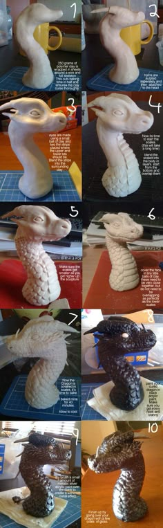 the steps to make a pine cone sculpture