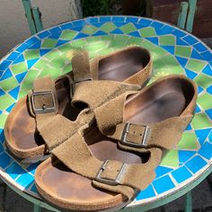 Olive Suede Birkenstock Arizona Sandals Size 36 Birkenstock Sandals Arizona, Birkenstock Arizona, Birkenstock, Women's Shoes Sandals, Arizona, Shoes Sandals, Sandals, Women Shoes, Women Shopping