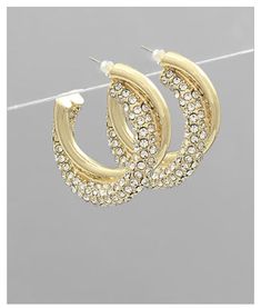 Adorable small crystal gold hoops Size of earring 20mm x 6mm wide Metal Hoop Jewelry With Rhinestones, Trendy Hoop Jewelry With Rhinestones, Small Hoop Cubic Zirconia Crystal Earrings, Trendy Gold Round Crystal Earrings, Metal Hoop Jewelry With Bling, Rhinestone Hoop Earrings For Gift, Round Crystal Hoop Earrings With Bling, Gift Rhinestone Hoop Earrings, Crystal Bling Hoop Earrings