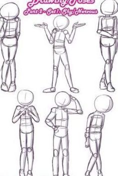 drawing poses for the person to be drawn