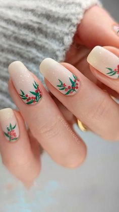 https://www.instagram.com/p/Cl311Z_ONL9/?igshid=MDM4ZDc5MmU=  • @tessa.lyn.nails on Instagram Christmas Nail Designs Easy, Christmas Nails Diy, Holiday Nails Christmas, Candy Cane Nails, December Nails, Abstract Nail Art, Cute Christmas Nails, Christmas Nails Easy, Holiday Nail Art