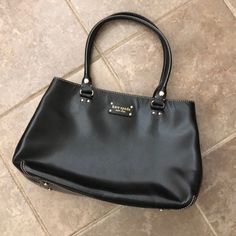 Brand New Never Used. Mint Condition. Price Tag Still On. Includes Dust Bag. Black Textured Leather Shoulder Bag For Office, Kate Spade Formal Soft Leather Bags, Formal Kate Spade Soft Leather Bag, Elegant Black Shoulder Bag With Leather Backing, Elegant Black Kate Spade Shoulder Bag, Kate Spade Soft Leather Shoulder Bag For Office, Kate Spade Black Shoulder Bag With Leather Handles, Kate Spade Leather Shoulder Bag For Office, Kate Spade Black Designer Shoulder Bag