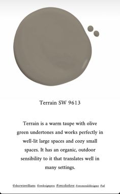 an advertisement with the words terran sw913 and two circles in grey tones