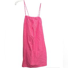 Perfect Summer Dress. Nwt. Pink Cotton Sleeveless Vacation Dress, Pink Sleeveless Cotton Mini Dress, Sleeveless Cotton Sundress For Brunch, Pink Sleeveless Sundress For Daywear, Pink Sundress Sleeveless For Daywear, Sleeveless Lined Midi Dress For Daytime, Pink Cotton Sleeveless Dress With Spaghetti Straps, Summer Sleeveless Dress With Spaghetti Straps For Daywear, Sleeveless Lined Mini Dress For Daytime