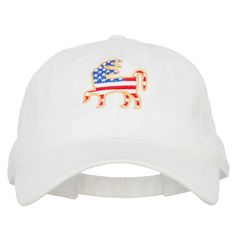 Donkey USA Flag Embroidered Washed Buckle CapMade of 100% cotton.One size fits most with an adjustable buckle closure, fitting up to XL size.Same material inner hatband.Adult/Unisex.Crown measures 3 1/2 inches deep.Bill measures 2.7 inches long.Hand wash only.Brand of cap may vary with different manufacturers. Imported. Donkey USA Flag Embroidered Washed Pigment Dyed Cotton Twill Buckle Cap.1 small ventilation hole placed on each panel of crown.Bill is stiff and pre curved, same color under bill.Unconstructed crown.6 panels.Low profile.The washed style cap features a USA flag in Donkey shape on the front crown.All Season.8(W) X 11.5(L) X 4(H) inches.Thick, soft and light material.Available in different colors. White Embroidered Cotton Baseball Cap, White Embroidered Cotton Snapback Hat, White Embroidered Cotton Dad Hat, White Embroidered Adjustable Dad Hat, Adjustable White Embroidered Dad Hat, Unisex Crown, Sticker Patches, Season 8, Patch Design