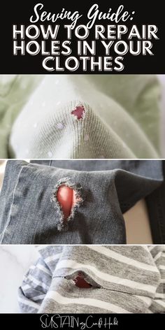 sewing guide how to repair holes in your clothes