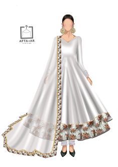 Message me to place your order for this anarkali set . Illustration Poses, White Anarkali, Fashion Illustration Poses, Pakistani Wedding Dress, Pakistani Bridal Wear, Place Your Order, Indian Wedding Dress, Women Wedding Guest Dresses, Wearing Clothes