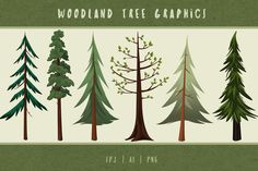 the woodland tree graphics are easy to use