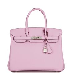 This Birkin is in Mauve Sylvestre clemence leather with palladium hardware and has tonal stitching, front flap, two straps with center toggle closure, clochette with lock and two keys, and double rolled handles.The interior is lined with Mauve Sylvestre chevre and has one zip pocket with an Hermes engraved zipper pull and an open pocket on the opposite side.Collection: ZOrigin: FranceCondition: New and never worn (Plastic on hardware)Accompanied by: Hermes box, Hermes dustbag, clochette, lock, t Mauve Sylvestre, Birkin 30, Hermes Birkin 30, Hermes Box, Backpack Tote Bag, Bag Crochet, Hermes Bags, Hermes Birkin, Brunei