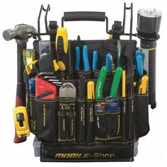 Master Tool Set, Tool Storage Type Tool Bag, Measurement Type SAE, Drive Size 3/8 in, Number of Pieces 97, Pliers Included (1) Lineman's Pliers, (1) Locking Pliers, (1) Long-Nose Pliers, (1) Tongue and Groove Pliers, Screwdrivers, Keys, and Bits Included (1) Bit Holder, (13) Hex Keys, (2) Multi-Bit Screwdrivers, (5) Nut Driver Bits, (5) Phillips Screwdrivers, (6) Slotted Screwdrivers, (9) Screwdriver Bits Color: Multicolor. Tool Bag Organization, Tool Carts, Garage Organization Tips, Mechanics Tool Set, Tool Box Organization, Hand Tool Kit, Phillips Screwdriver, Mechanic Tools, Maintenance Tools