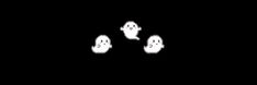 three ghost hands are shown in the dark