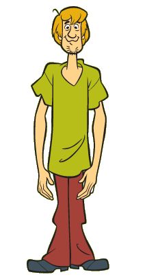 an image of a man in green shirt and red pants standing with his hands on his hips