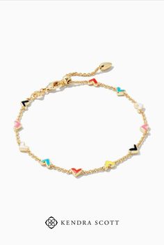 A funfetti sprinkling of hand painted hearts, the Haven Heart Chain Bracelet in Multi Mix is the sweetest stack reminder to gift, or to get. Heart Chain Bracelet, Gold Chain Bracelet, Painted Hearts, Heart Chain, Jewelry Christmas, Gold Bracelet Chain, I Love Jewelry, New Fashion Trends, Christmas Gifts For Her