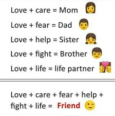 two signs with different emoticions on them that say love and care = mom