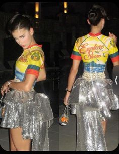 Iridescent Sequin Dress, Bow Fashion, Iridescent Sequin, Kehlani, Women Skirts, April 29, Streetwear Women, Shiny Silver, Stage Outfits