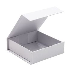 an open white box on a white background