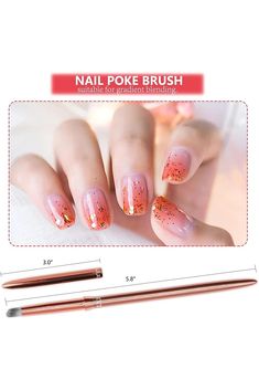 SILPECWEE 1pc Ombre Nail Brush Acrylic Nail Art Brushes Rose Gold Nail Pen Nail Design Brush Nail Polish Brushes Ombre Brush for Gel Nails Manicure Brush Nail Art Tools Rose Gold Nail, Brush Nail Art, Nail Polish Brush, Nail Pen, Ombre Nail, Gold Nail, Rose Gold Nails, Nail Brush