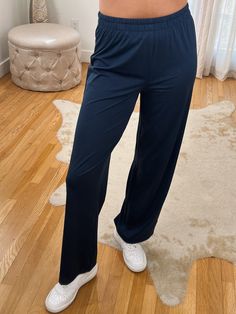 Super soft & lightweight Lounge Sweatpants. Stretchy Elastic Waist, No Pockets, Small Side Slits on bottom. Maclaine is 5'7 wearing a size SMALL. These are true to size and soooo comfy!!! 40% PIMA Cotton, 37% Nylon,13% Lyocell 10% Lyrca Full Length 4-way Stretch Pants For Loungewear, Sporty Wide Leg Bottoms For Relaxation, Versatile Loungewear Pants, Versatile Full-length Loungewear Pants, Comfortable Solid Color Pants For Lounging, Solid Color Pants With Elastic Waistband For Lounging, Solid Color Pants With Elastic Waistband For Relaxation, Elastic Waistband Solid Color Relaxation Pants, Versatile Stretch Pants For Lounging