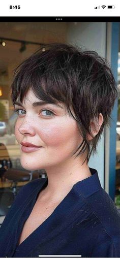 Pixie Hairstyles Growing Out, Shag Bob Straight Hair, Pixie Before And After Haircuts, Shaggy Pixie Straight Hair, Short Side Bangs Short Hair, Pixie Fairy Haircut, Womens Short Pixie Haircut, Short Hairstyle Women With Fringe, Women’s Layered Short Hairstyles