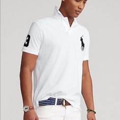 Classic Custom Slim Fit Rl Polo Shirt With Big Pony Sizes Medium, Large & Extra Large. ** Update Extra Large - Sold Out In Black, But (Available In Gray & Navy Blue. Get This Classic Shirt Now!! $115 Online Tags # Summer Spring Fashion Sun Sunlight Block Beach Pool Lake Vacation Hotel Party Sunblock Tanning Waves Water Cool Sports Car Convertible Hotmom Trendy Shades Glasses Father’s Holiday Golf Course Club Travel Stepdad Gift Graduation Birthday Communion Wedding Getaway Present Surprise Prize Slim Fit White Cotton T-shirt, White Slim Fit Cotton T-shirt, White Slim Fit Short Sleeve T-shirt, White Slim Fit Casual Shirt, Classic White Polo Collar Shirt, Slim Fit White Cotton Polo Shirt, Fitted White Short Sleeve Polo Shirt, Fitted White Sporty Polo Shirt, Fitted White Collared Polo Shirt