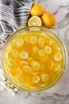 Lemon Gelatin Recipes, Lemon Jello Desserts, Jello With Fruit Recipe, Lemon Jello Salad Recipes, Vintage Jello Recipes, Lemon Jello Recipes, Jello Recipes With Fruit, Easy Jello Desserts, Church Salad