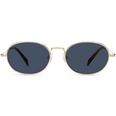 Albie Wide in Polished Gold Warby Parker, Prescription Lenses, Metal Frame, Light Blue, Lenses, Sunglasses, Gold