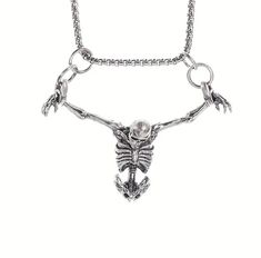 PRICES MAY VARY. Skull Necklace:This punk skull pendant necklace allows you to boldly showcase your spirit of freedom.It is a very personalized fashion accessory, very suitable for various parties. Material:This Halloween necklace is made of excellent materials,skin friendly,lightweight,and suitable for most people. Halloween necklace:This cute skull is paired with a freely movable skeleton.This novel skull necklace can showcase your personality very well. Interesting choice:This cute Halloween Punk Skeleton, Skeleton Necklace, Skull Pendant Necklace, Necklace Gothic, Halloween Necklace, Skeleton Skull, Scary Halloween Party, Trending Necklaces, Amulet Necklace