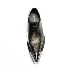 Introducing our Exquisite CrocLeather Pointed Toe Oxfords, the perfect blend of style and sophistication. Crafted with genuine cow leather, these oxfords exude luxury and elegance. The solid pattern adds a touch of modernity, making them a versatile choice for any occasion. Designed with comfort in mind, these oxfords feature a genuine leather lining that ensures breathability and a cozy fit. The pointed toe shape adds a sleek and refined look, while the rubber outsole provides excellent traction and durability. With a lace-up closure, these oxfords offer a secure and adjustable fit. The bonded leather insole adds an extra layer of comfort, making these shoes a pleasure to wear all day long. Plus, they fit true to size, so you can confidently order your regular size. Whether you're attendi Derby Lace-up Shoes With Leather Lining And Pointed Toe, Leather Lining Pointed Toe Lace-up Shoes For Derby, Pointed Toe Leather-lined Lace-up Derby Shoes, Pointed Toe Oxfords With Leather Lining For Derby, Gold Leather Business Shoes, Gold Leather Dress Shoes For Business, Luxury Brown Lace-up Shoes For Office, Luxury Brown Lace-up Office Shoes, Elegant Gold Dress Shoes With Leather Sole