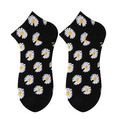 Daisy Socks – Boogzel Apparel Clothes Png Polyvore, Socks Png, Aesthetic Clothes Png, Cottagecore Aesthetic Clothes, Boogzel Apparel, Pngs For Moodboards, Socks Gifts, Pant Chains, Embroidered Tee