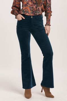 Elevate your wardrobe with the Rosa High Rise Full Pant in a rich velveteen. These stylish pants feature a flattering mid rise that enhances your silhouette, while the full-length design provides a polished and sophisticated look. Crafted with a blend of comfort and stretch, these pants are perfect for any occasion, offering versatility that seamlessly transitions from day to night.9 1/2" Front Rise (include waistband), 21" Leg Opening, 31" inseam (Size 27) STRETCH: True to size, enough ease & r Tencel Denim, Denim Essentials, Stylish Pants, Jumpsuit Jacket, Medium Wash Jeans, Sweater Sale, Light Wash Jeans, Denim Pant, Jeans For Sale