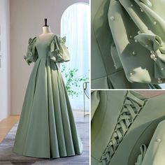 Green Satin Prom Dress, Cute Formal Dresses, Long Frock Designs, Simple Gowns, Chique Outfits, Pakistani Fancy Dresses, Modest Dresses Casual, Fancy Dresses Long, Cute Dress Outfits