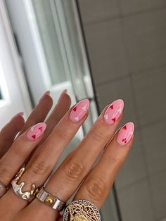 Valentine Nails Pink, Vday Nails, February Nails, Nail Designs Valentines, Valentines Day Nails, Valentine Nails, S Nails, Pink Acrylic Nails