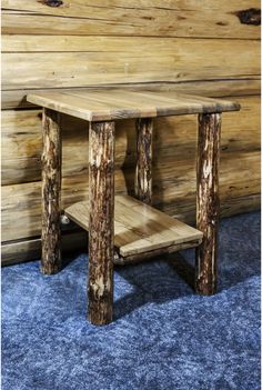 Montana Woodworks Glacier Country Collection Nightstand with Shelf-Rustic Furniture Marketplace