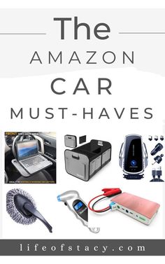 the amazon car must - haves book cover with images of electronic devices and electronics